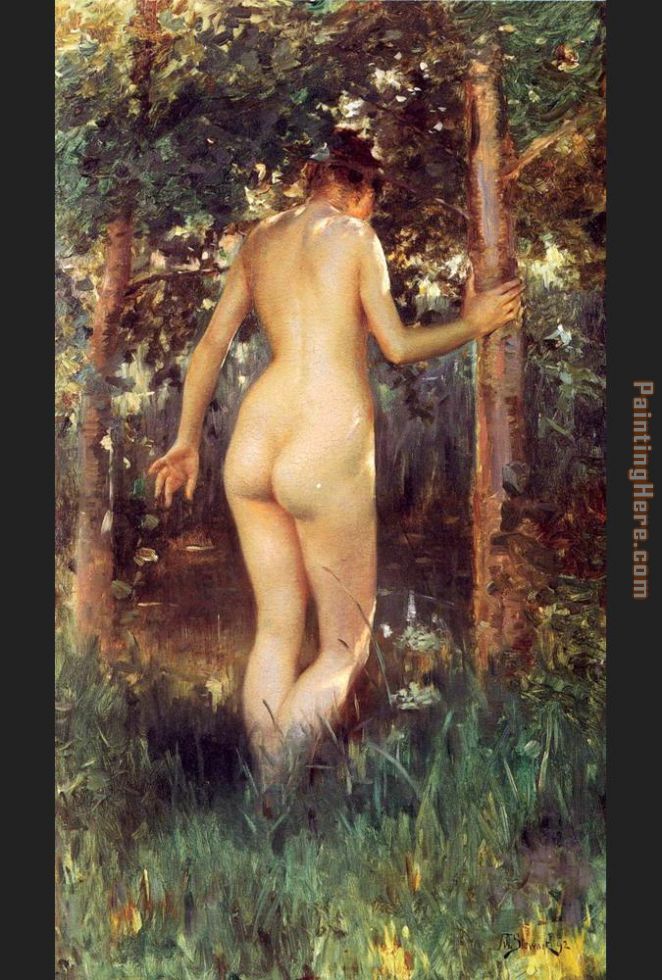 Study Of A Nude Woman painting - Julius LeBlanc Stewart Study Of A Nude Woman art painting